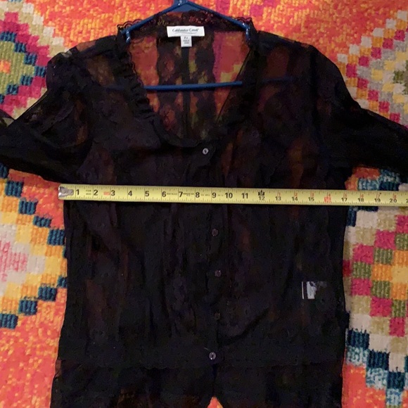 Coldwater Creek. Black See Through Lace. Size PMed - Picture 12 of 15